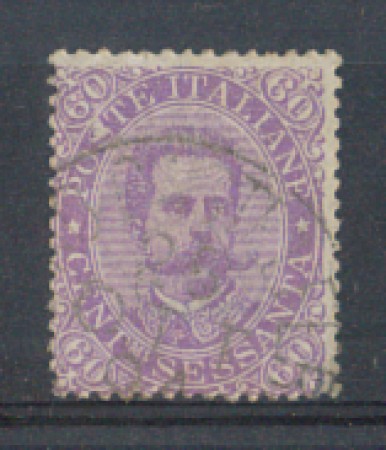 1889 - LOTTO/REG47UB - REGNO - 60c. VIOLETTO UMBERTO I° - USATO