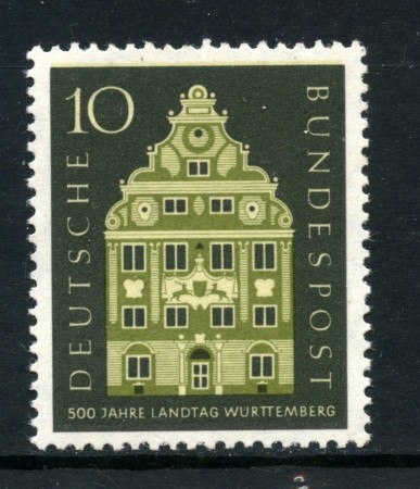 1957 - GERMANIA FEDERALE - 10p. DIETA DI WURTTEMBERG - NUOVO - LOTTO/30820