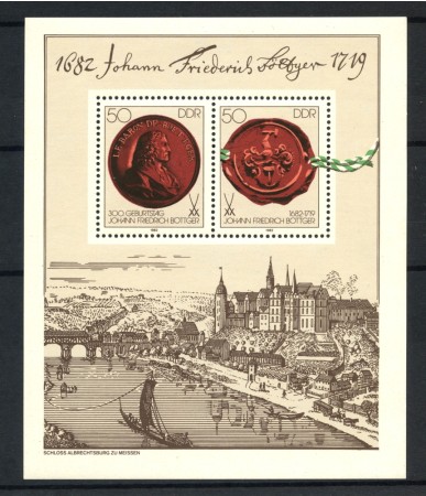 1982 - GERMANIA DDR - FRIEDRICK  BOTTGER - FOGLIETTO -  NUOVO - LOTTO/36593