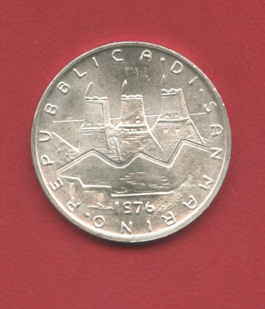 1976 - SAN MARINO - LOTTO/M42243 - 500 LIRE ARGENTO
