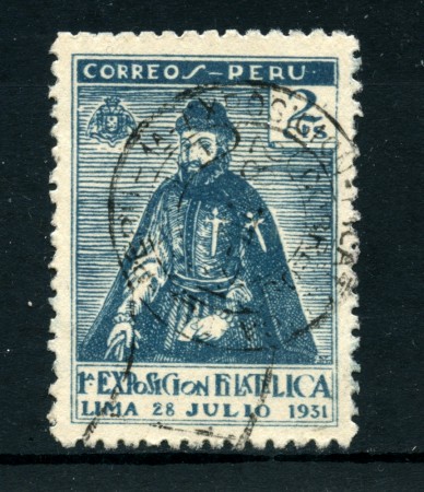 1931 - LOTTO/24259 - PERU - 2cts. - ESPOSIZIONE FILATELICA - USATO