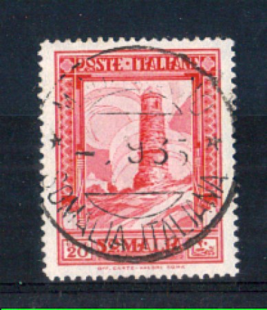 SOMALIA - 1935/38 - LOTTO/SOMALIT217U - 20c. PITTORICA  USATO