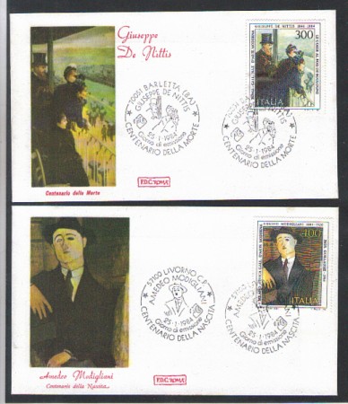 1984 - LOTTO/6804ZA - REPUBBLICA - ARTE 10° SERIE - FDC