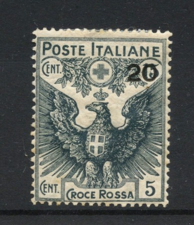 1915/16 - REGNO - LOTTO/47381 - 20 SU 15 +5 c.  PRO CROCE ROSSA - LINGUELLATO