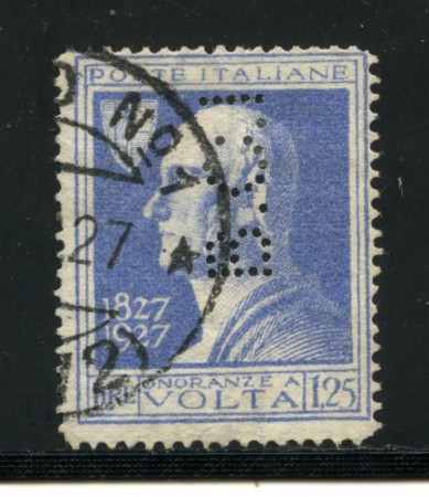 REGNO - LOTTO/16625 - 1,25 A. VOLTA - PERFIN USATO