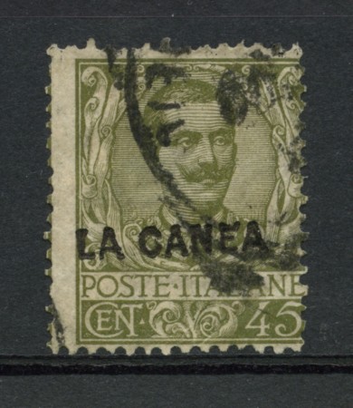 LA CANEA - 1905 - LOTTO/13331 - 45c. OLIVA VITT. EMANUELE - USATO