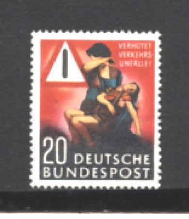 1953 - LOTTO/5282N - GERMANIA FEDERALE - 20p. PREVENZIONE INCIDENTI - NUOVO