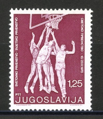 1970 - JUGOSLAVIA - CAMPIONATO DI PALLACANESTRO - NUOVO - LOTTO/34777