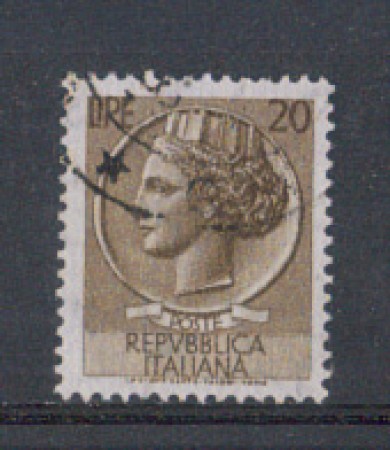 1955 - LOTTO/6269UV - REPUBBLICA - 20 L. SIRACUSANA CARTA VERGAT