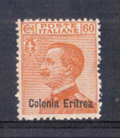 1928 - LOTTO/ERIT124L - ERITREA - 60c. GIALLO BRUNO - LING.