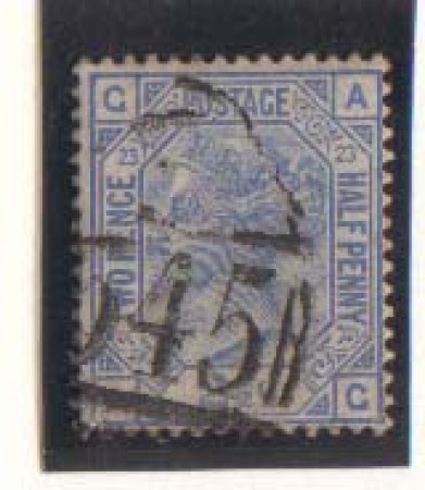 1880 - LOTTO/1839 -  GRAN BRETAGNA - 2,5P. AZZURRO - TAV. 23 POS