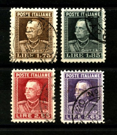 1927 - REGNO - LOTTO/40026 - EFFIGIE DI VITTORIO EMANUELE III° 4v. - USATI