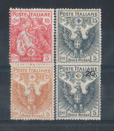 1915/16 - LOTTO/REG105CPL - REGNO - PRO CROCE ROSSA LING.