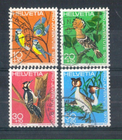 1970 - LOTTO/SVI871CPU - SVIZZERA - PRO JUVENTUTE 4v. - USATI