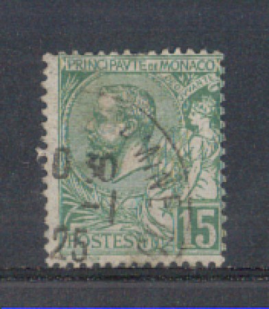 1920 - LOTTO/4954U - MONACO - 15c. VERDE - USATO
