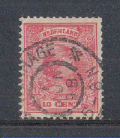 1891 - LOTTO/3586DU - OLANDA - 10c. ROSA - USATO
