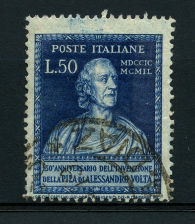 1949 - LOTTO/14352 - REPUBBLICA - 50 LIRE A. VOLTA - USATO
