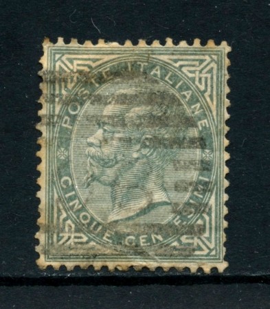 1863 - REGNO - 5 cent. RE VITTORIO EMANUELE II° - USATO - LOTTO/26394