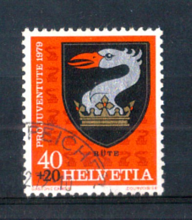 1979 - LOTTO/SVI1097U - SVIZZERA - 40+20c. PRO JUVENTUTE - USATO