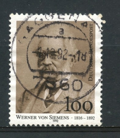 1992 - LOTTO/19037U - GERMANIA - VON SIEMENS - USATO
