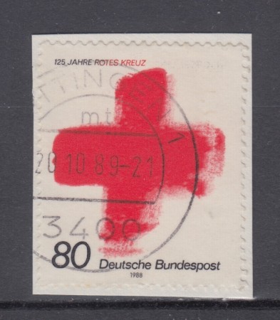 1988 - GERMANIA FEDERALE - 125° DELLA CROCE ROSSA - USATO - LOTTO/31315U