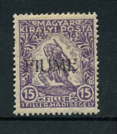 1918/19 - LOTTO713521 - FIUME - 15+2 f. VIOLETTO - LING.