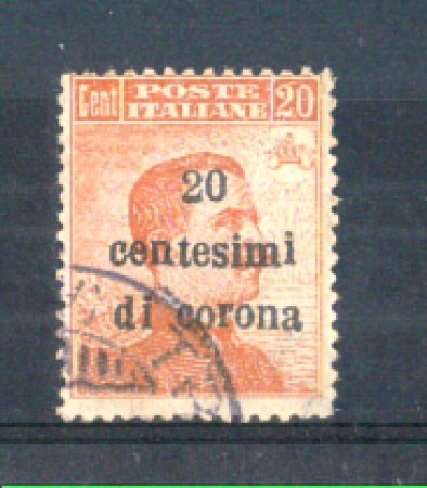 1919 - LOTTO/TT5U - TRENTO e TRIESTE - 20 CENT. SU 20 CENT. ARANCIO USATO