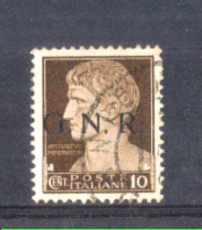 1944 - LOTTO/RSI471U - RSI -10c. SOPRASTAMPATO - USATO