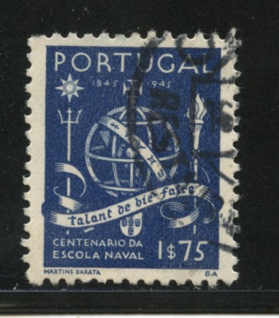 1945 - LOTTO/13953 - PORTOGALLO - 1,75 SCUOLA NAVALE - USATO