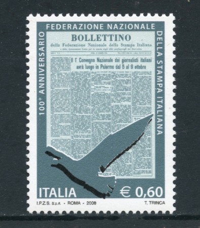 2008 - REPUBBLICA - FEDERAZIONE STAMPA - NUOVO - LOTTO/25422