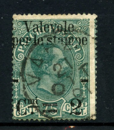 1890 - REGNO - LOTTO/43324 - 2 CENT. SU 75 CENT. VALEVOLE PER LE STAMPE - USATO