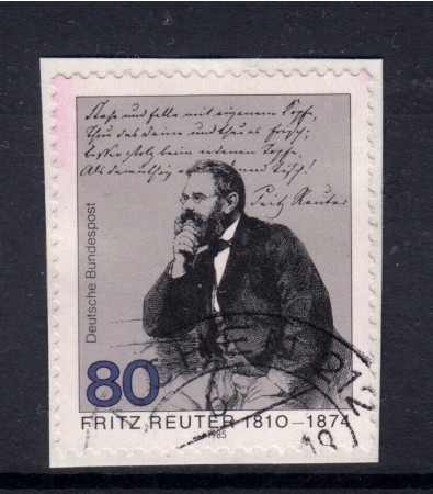 1985 - GERMANIA FEDERALE - FRITZ REUTER - USATO - LOTTO/31357U