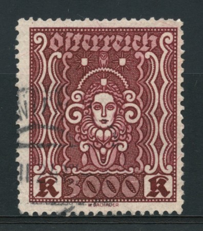 1923/24 - LOTTO/14260 - AUSTRIA - 3000Kr. BRUNO CARMINIO - USATO