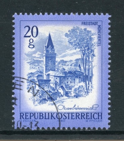 1980 - AUTRIA - PAESAGGI FREISTADT - USATO - LOTTO/28202
