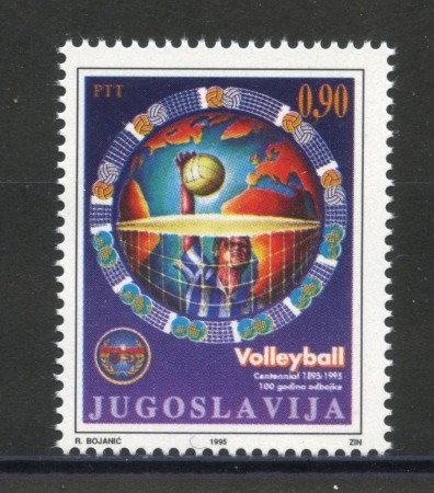 1995 - JUGOSLAVIA - CENTENARIO DELLA PALLAVOLO - NUOVO - LOTTO/35428