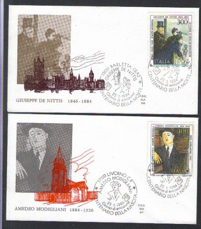 1984 - LOTTO/6804Z - REPUBBLICA - ARTE 10° SERIE - FDC