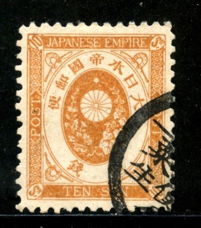 1888/92 - GIAPPONE - 10s. GIALLO BRUNO - USATO - LOTTO/29656