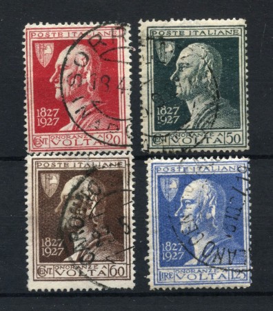 1927 - REGNO - LOTTO/43258 - ALESSANDRO VOLTA 4v. USATI