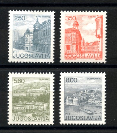 1981 - JUGOSLAVIA - LOTTO/38239 - POSTA ORDINARIA 4v. - NUOVI