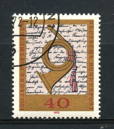 1972 - GERMANIA - CENTENARIO MUSEO POSTALE - USATO - LOTTO/31062U