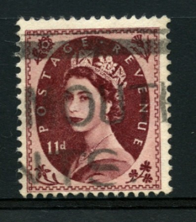 1952/54 - LOTTO/12155 - GRAN BRETAGNA - 11p. BRUNO LILLA ELISABETTA - USATO