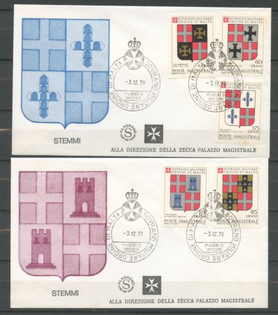 1979 - LOTTO/22380 - SMOM -  STEMMI - 2 FDC