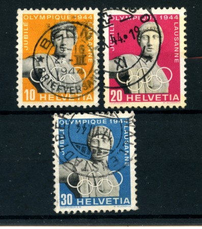 1944 - LOTTO/22845 - SVIZZERA - COMITATO OLIMPICO 3v. - USATI