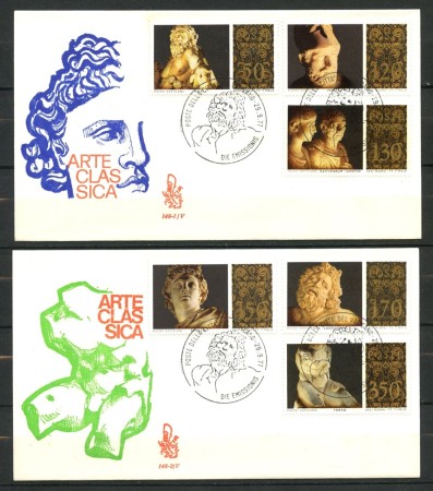1977 - VATICANO - MUSEI VATICANI ARTE CLASSICA - 2 BUSTE FDC VENEZIA - LOTTO/27740