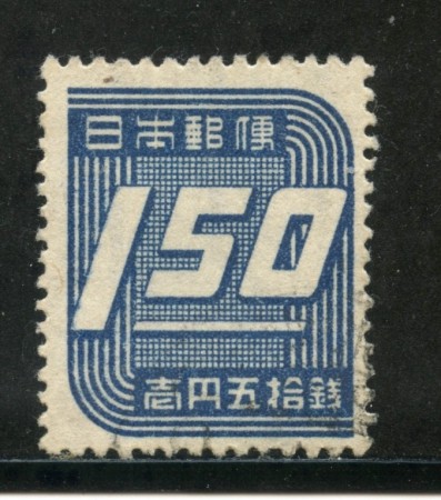 1947/48 - GIAPPONE - 1,50 y. BLU - USATO - LOTTO/29753