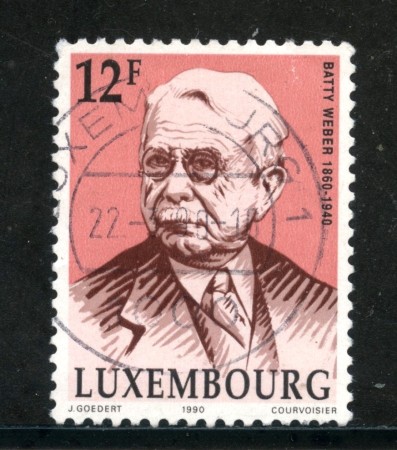 1990 - LUSSEMBURGO - 12 Fr. B.WEBER - LOTTO/29934