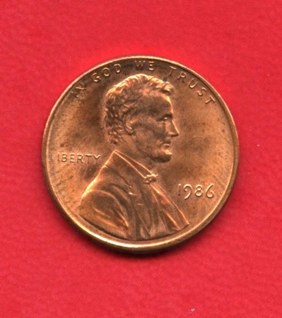 1986 - STATI UNITI - 1 CENT. LINCOLN - LOTTO/M26228