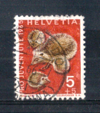 1965 - LOTTO/SVI759U - SVIZZERA - 5+5c. PRO JUVENTUTE - USATO