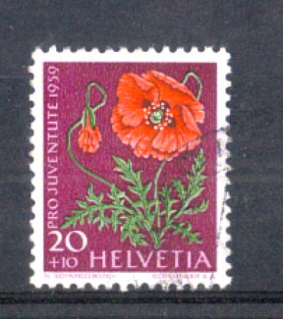 1959 - LOTTO/SVI636U - SVIZZERA - 20+10c. PRO JUVENTUTE - USATO