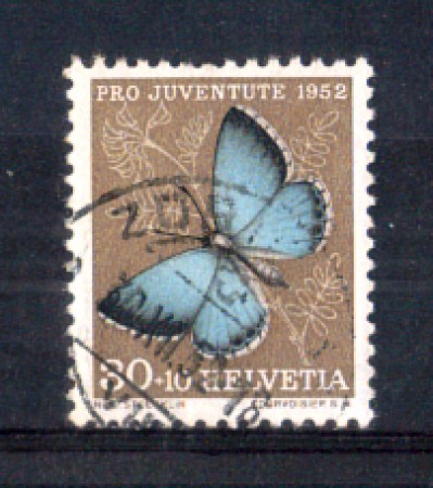1952 - LOTTO/SVI529U - SVIZZERA - 30+10c. PRO JUVENTUTE - USATO